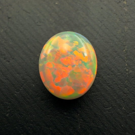1.91ct Top Quality Dark Opal With Vivid Pink-Green Floral pattern