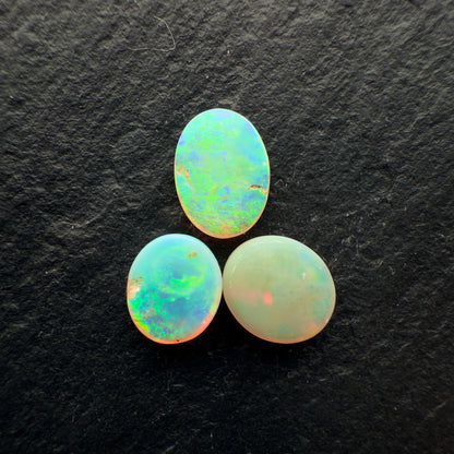 2.41ct BUNDLE (Price For Parcel) Bright Crystal opals With Greens, Golds And Orange