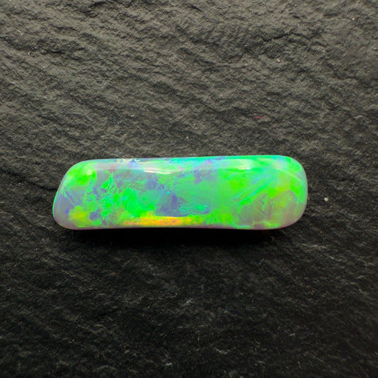 1.27ct Opal Bar With A Lovely Green-Gold Floral Pattern