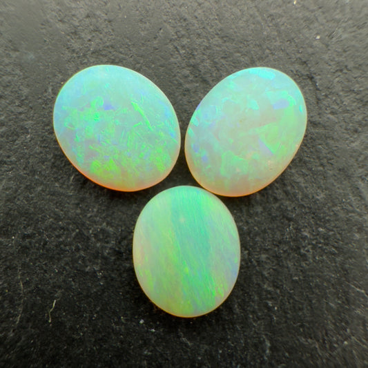 1.52ct Bundle (Price For Parcel) Matte finished opals with a soft green glow