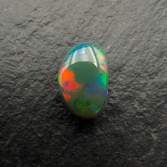 1.29ct Affordable Black Opal With Flashes Of Red And green