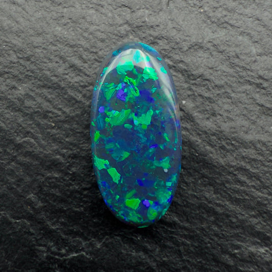 1.9ct Black opal With A beautiful Floral Pattern