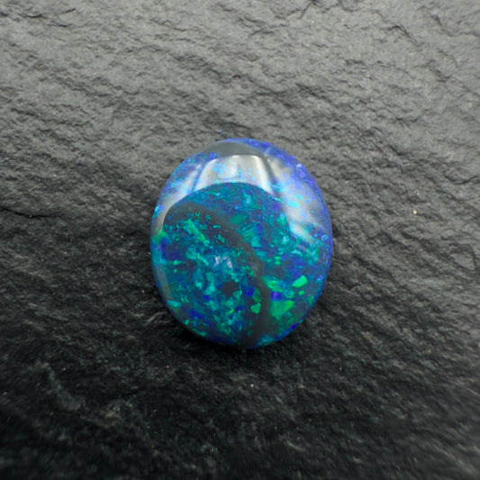 0.87ct Black Opal With A Mossy Pattern