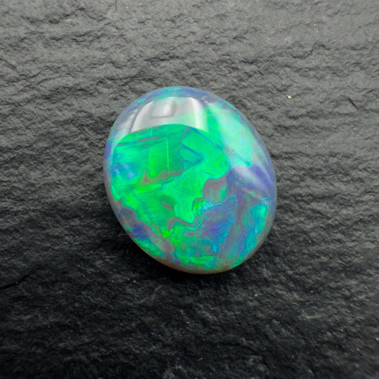 1.14 Gem Dark Opal With vivid Play Of Color And A Very Unique Pattern