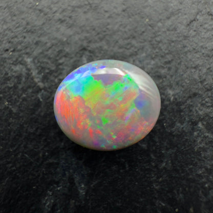 1.06cts Gem Crystal Opal With Vivid Multicolor Broadflash Pattern