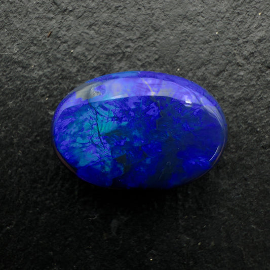 4.09cts Gem Black Opal With Rich Blue Color Play