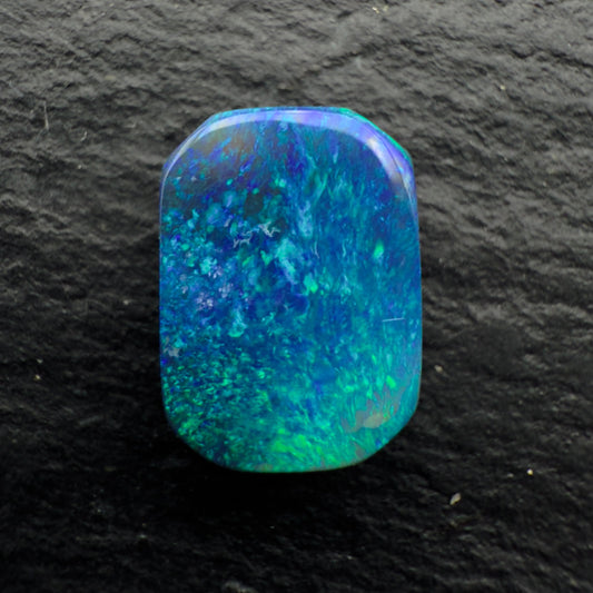 2.16cts Gem Black Opal With A Blue Green Moss Pattern