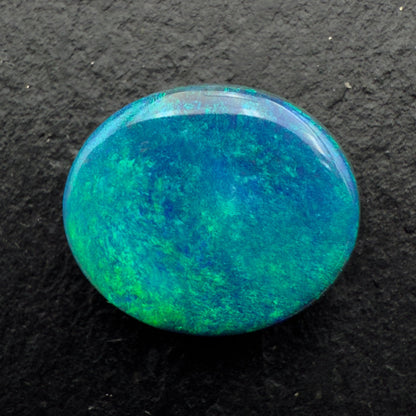 4.94cts Gem Black Opal With Beautiful Mossy Blue Green Pattern
