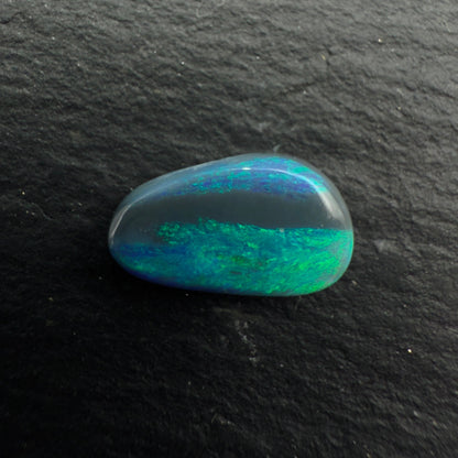 1.8ct Affordable Black Opal With Streaks Of Green-Blue Color
