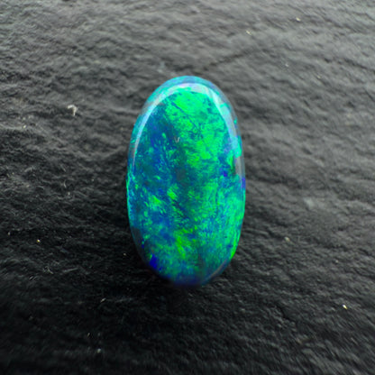 1.3cts Gem Black Opal With A Green Blue Pattern