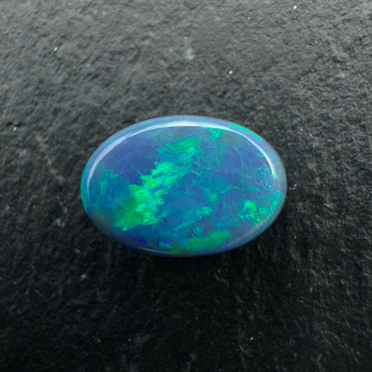 1.4cts Affordable Black Opal With A Green Blue Pattern