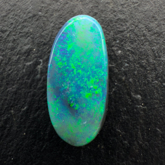2.45cts Affordable Black Opal With A Pinfire Deep Green Blue Pattern