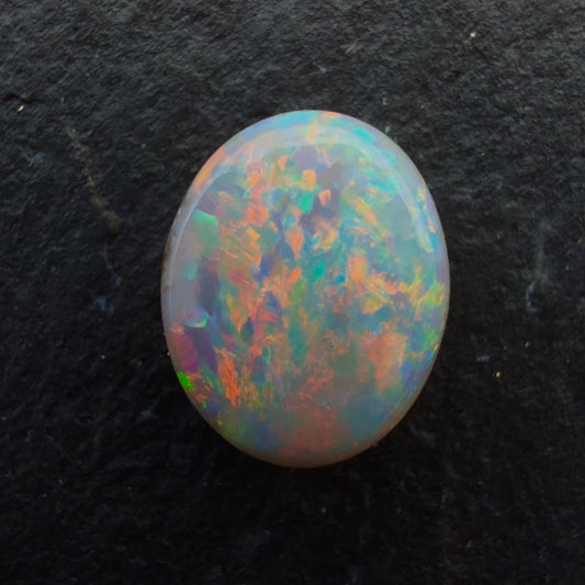 1.07cts Affordable Gem Dark Opal With A Beautiful Red Pink Multicolor Pattern