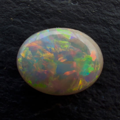 0.94cts Gem Dark Opal With A Beautiful Red Pink Multicolor Pattern