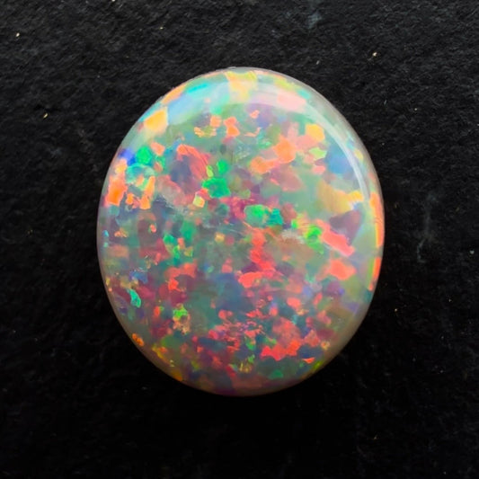 2.23cts Gem Dark Opal With A Beautiful Red Pink Multicolor Pattern