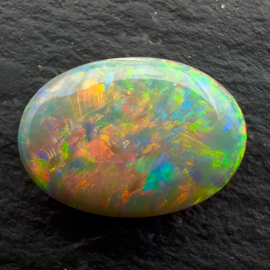 1.94cts Gem Dark Opal With A Beautiful Red Pink Multicolor Pattern