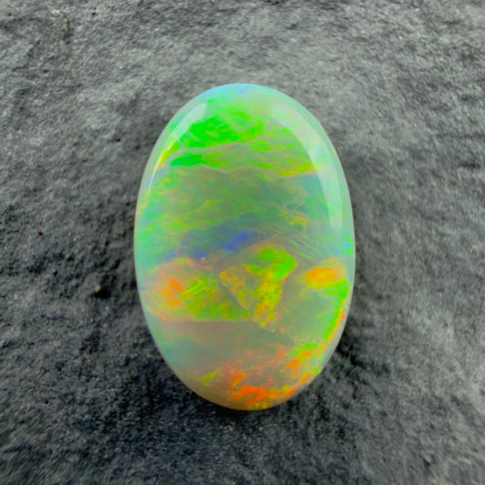 2.1cts Gem Dark Opal With A Beautiful Red Pink Multicolor Pattern