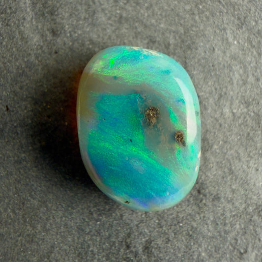 1.62cts Affordable Dark Opal With A Beautiful Blue Green Swirly Pattern