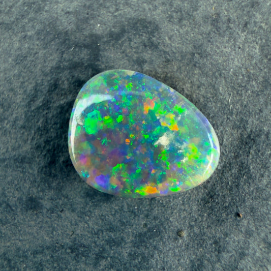 0.72cts Affordable Gem Dark Opal With A Beautiful Mixed Green Yellow Gold Pattern