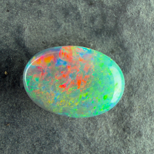 0.79cts Affordable Gem Dark Opal With A Beautiful Mixed Red Pink Multicolor Pattern