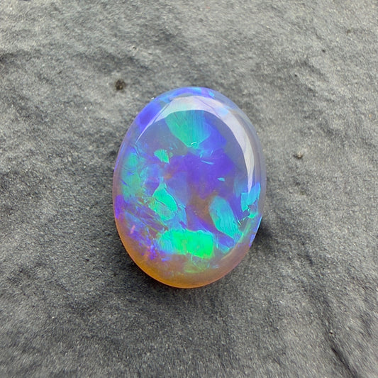 1.31cts Affordable Dark Crystal Opal With A Green Blue Pattern
