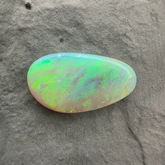 1.88cts Affordable Gem Dark Crystal Opal With A Green Blue Pattern