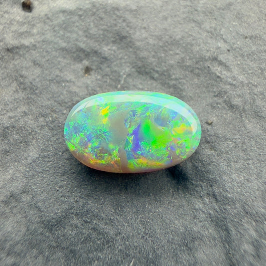 1cts Affordable Dark Opal With A Green Yellow Gold color Palette