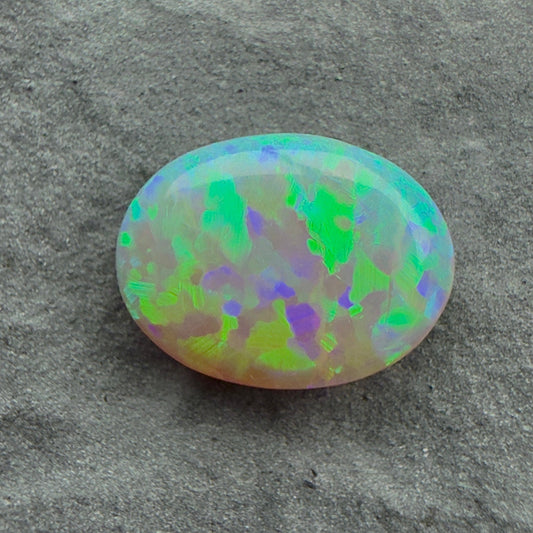 1ct Affordable Gem Crystal Opal With A Green, Blue Color Palette