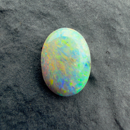 1ct Affordable Dark Opal With A Red Pink Multicolor, Play of color