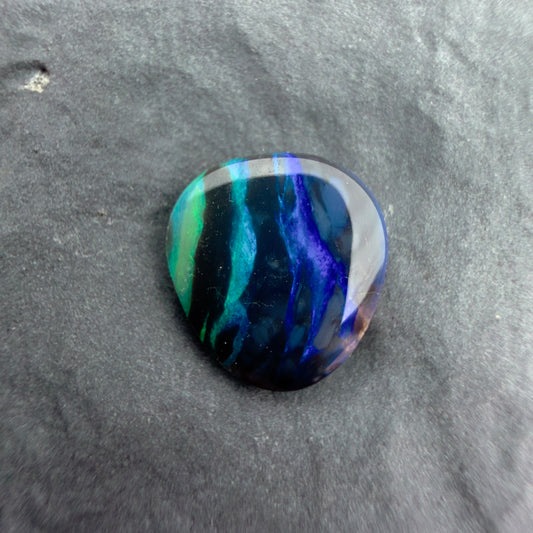 0.7cts Affordable Dark Opal With A Green Blue Palette