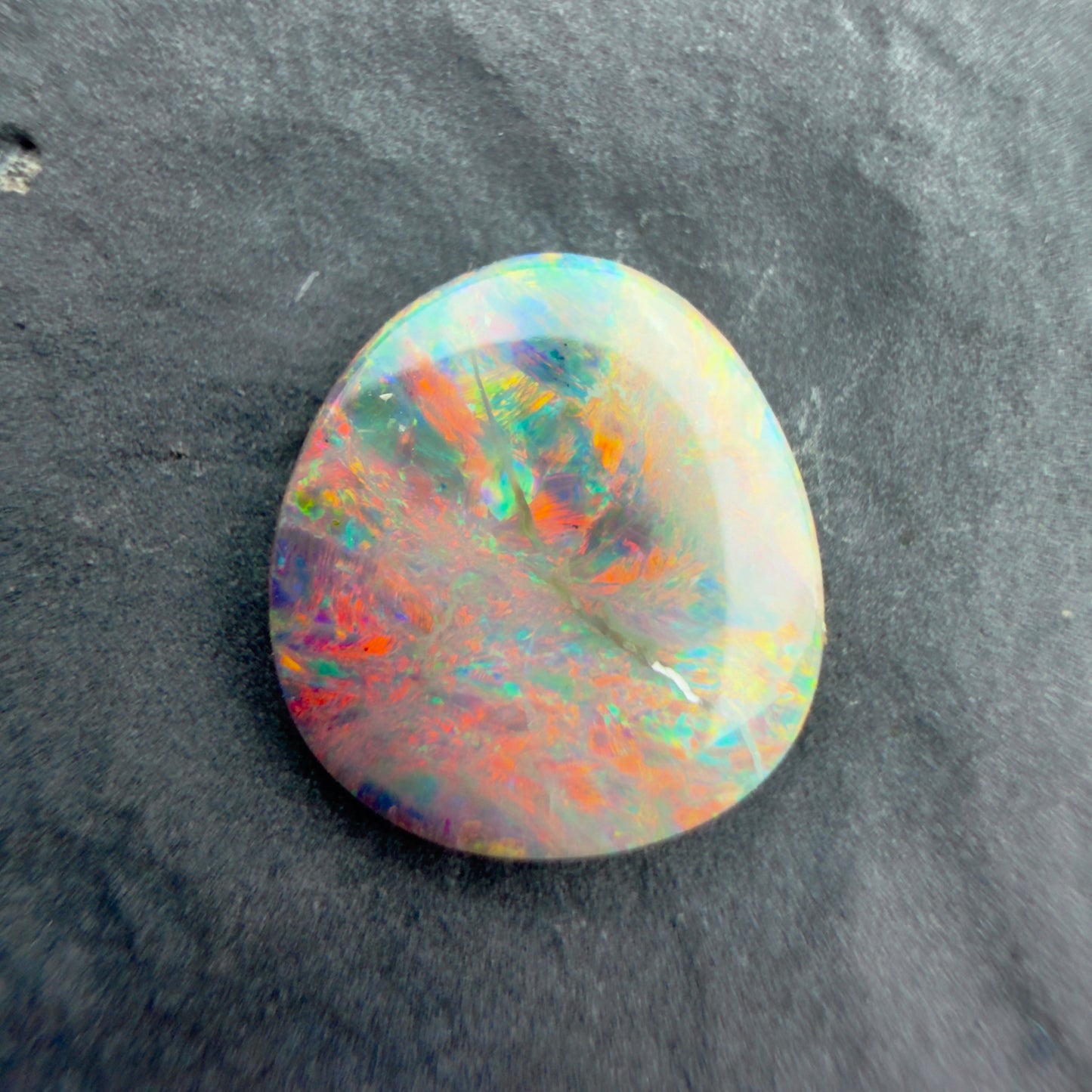 0.95cts Affordable Crystal Opal With A Red Pink Multicolor Palette