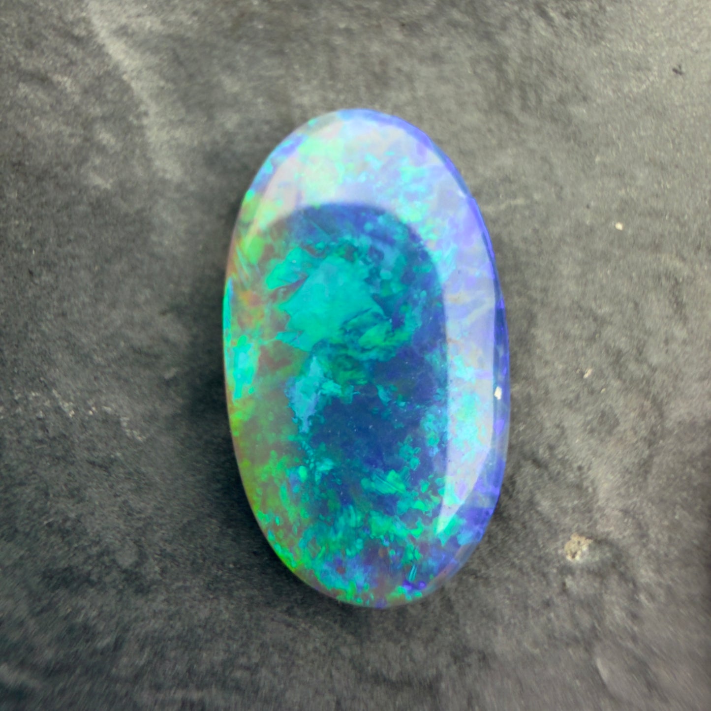 2.76cts Black Opal With A Blue Green Color Palette