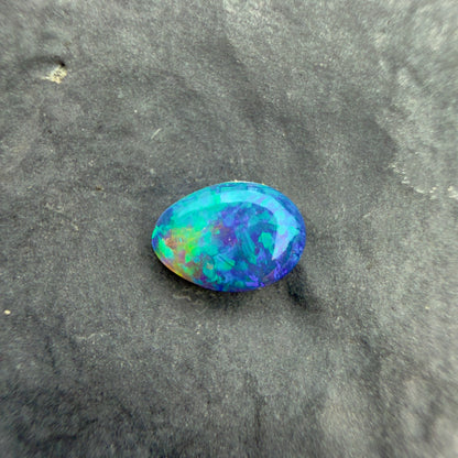 0.37cts Affordable Black Opal With A Blue Green Color Palette