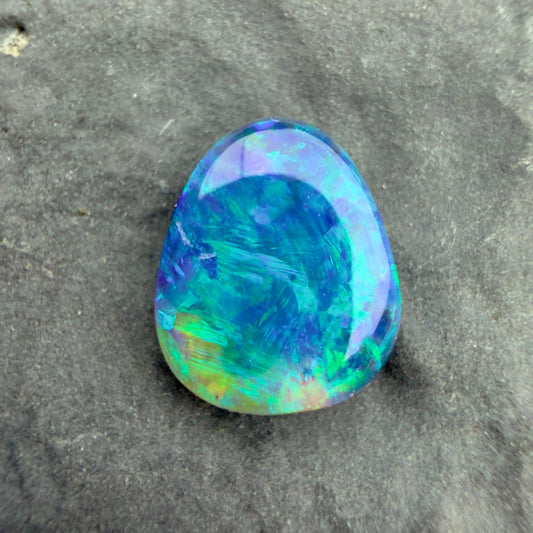 0.74cts Affordable Black Opal With A Blue Green Palette