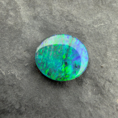 0.84cts Black Opal With A Blue Green Palette