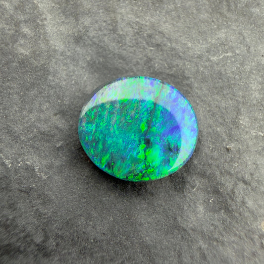 0.84cts Black Opal With A Blue Green Palette