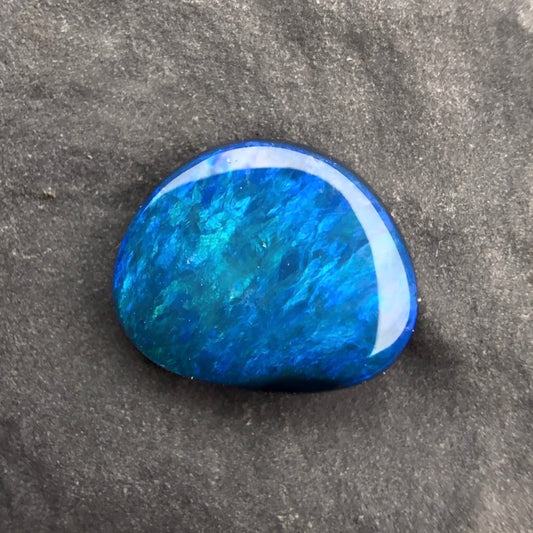 0.48cts small Affordable Black Opal With A Green Blue Palette
