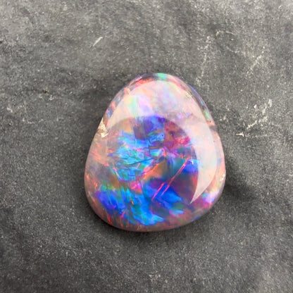 0.57cts Affordable Dark Opal With A Red Pink Multicolor Palette