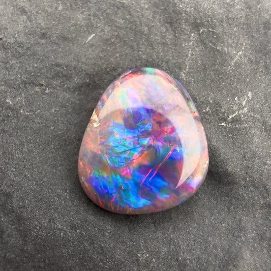 0.57cts Affordable Dark Opal With A Red Pink Multicolor Palette