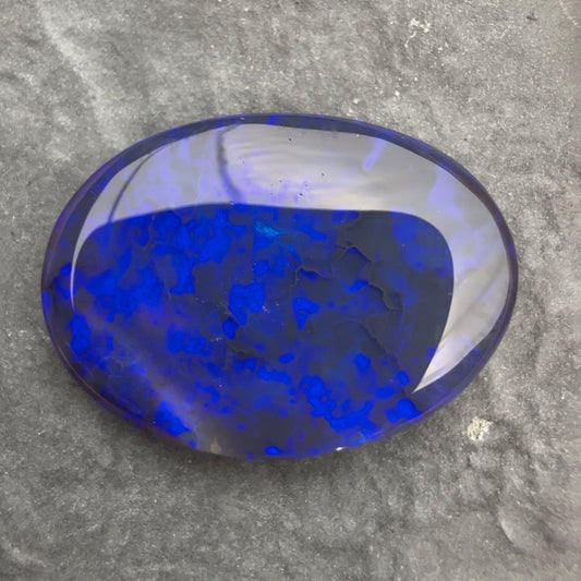 5.54cts Affordable Black Opal With A Deep Blue Palette