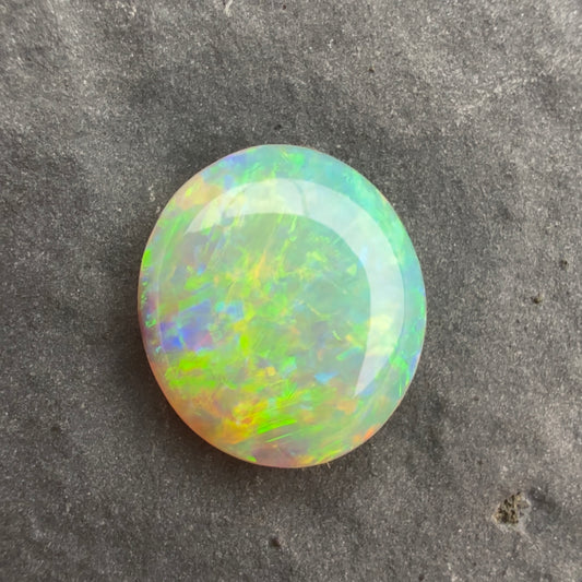 1.28cts Affordable Crystal Opal With A Green Blue Play Of Color, From Lightning Ridge Australia