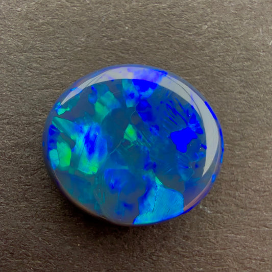 2.06cts Black Opal With A Blue Green Play Of Color, From Lightning Ridge Australia
