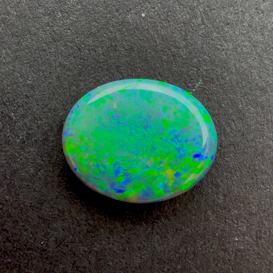 1.38cts Black Opal With A Green Blue Play Of Color, From Lightning Ridge Australia
