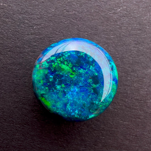 2.36cts Black Opal With A Blue and Green Play Of Color, From Lightning Ridge Australia