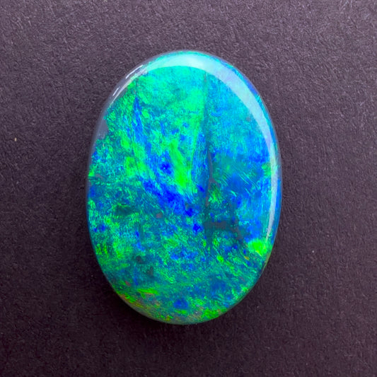3.93cts Black Opal With A Blue and Green Play Of Color, From Lightning Ridge Australia