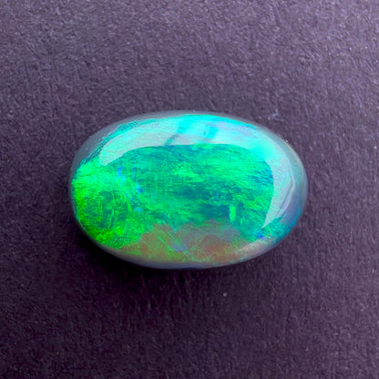 1.87cts Black Opal With A Blue and Green Play Of Color, From Lightning Ridge Australia