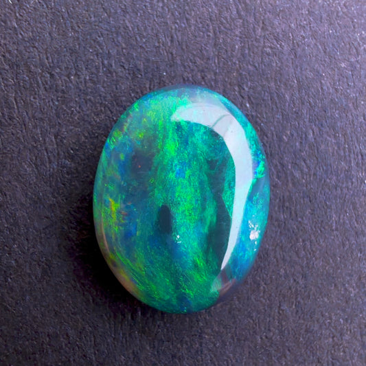 1.1cts Black Opal With A Deep Green Blue Play Of Color, From Lightning Ridge Australia