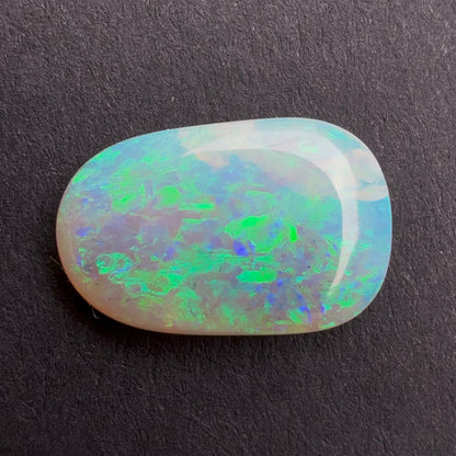 2.08cts Affordable Dark Crystal Opal With A Blue Green Play Of Color, From Lightning Ridge Australia