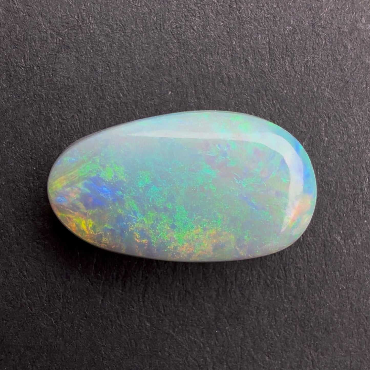 2.9cts Affordable Dark Opal With A Blue Green Multicolor Play Of Color, From Lightning Ridge Australia