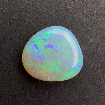 1.6cts Affordable Dark Crystal Opal With A Blue Green Multicolor Play Of Color, From Lightning Ridge Australia